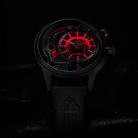 Montre The Electricianz Le Dark Z | Montre Swiss Design pour homme bracelet Cuir Noir