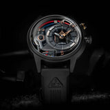 Montre The Electricianz Le Dark Z | Montre Swiss Design pour homme bracelet Caoutchouc Noir