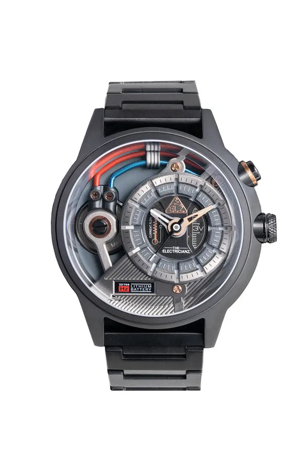 Montre The Electricianz Le Dark Z | Montre Swiss Design pour homme bracelet Métal PVD Noir