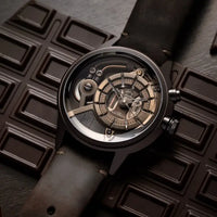 Montre The Electricianz Le Z marron | Montre Swiss Design pour homme bracelet Cuir