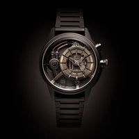 Montre The Electricianz Le Z marron | Montre Swiss Design pour homme bracelet Métal