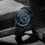 Montre The Electricianz Le Z bleu | Swiss Design pour homme bracelet Métal