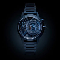 Montre The Electricianz Le Z bleu | Swiss Design pour homme bracelet Métal