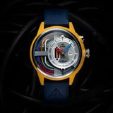 Montre The Electricianz Le Câble Z | Swiss Design Arty Watch 45 mm bracelet Bleu