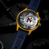 Montre The Electricianz Le Câble Z | Swiss Design Arty Watch 42 mm bracelet Bleu