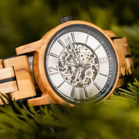 Montre FL Watch Boussole - Bois d'Olivier