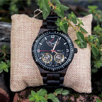 Montre FL Watch Dellage - Bois d'Ébène - Noir