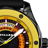 Montre Holler Superfly Noire et Jaune HLW2351-2