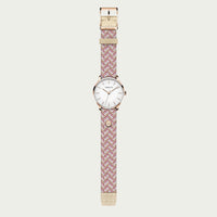 Montre Tweed Co ROSE - Or rose -  36 mm