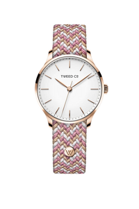 Montre Tweed Co ROSE - Or rose -  36 mm