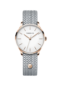 Montre Tweed Co VANESSA (Argent) - Or Rose - 36 mm